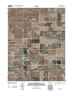 Wallace Kansas Historical topographic map, 1:24000 scale, 7.5 X 7.5 Minute, Year 2012