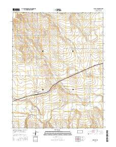 Wallace Kansas Current topographic map, 1:24000 scale, 7.5 X 7.5 Minute, Year 2015