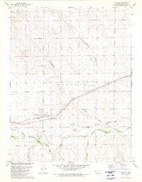 Wallace Kansas Historical topographic map, 1:24000 scale, 7.5 X 7.5 Minute, Year 1979