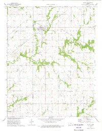 Walnut Kansas Historical topographic map, 1:24000 scale, 7.5 X 7.5 Minute, Year 1973