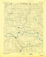 Wamego Kansas Historical topographic map, 1:125000 scale, 30 X 30 Minute, Year 1894