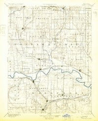 Wamego Kansas Historical topographic map, 1:125000 scale, 30 X 30 Minute, Year 1894