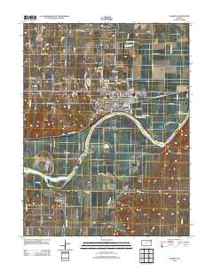 Wamego Kansas Historical topographic map, 1:24000 scale, 7.5 X 7.5 Minute, Year 2012
