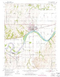 Wamego Kansas Historical topographic map, 1:24000 scale, 7.5 X 7.5 Minute, Year 1953