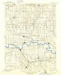 Wamego Kansas Historical topographic map, 1:125000 scale, 30 X 30 Minute, Year 1894