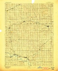 Washington Kansas Historical topographic map, 1:125000 scale, 30 X 30 Minute, Year 1893
