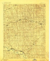 Washington Kansas Historical topographic map, 1:125000 scale, 30 X 30 Minute, Year 1893