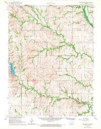 Washington NE Kansas Historical topographic map, 1:24000 scale, 7.5 X 7.5 Minute, Year 1966