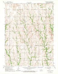 Washington NW Kansas Historical topographic map, 1:24000 scale, 7.5 X 7.5 Minute, Year 1966