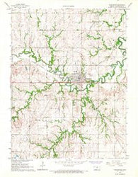 Washington Kansas Historical topographic map, 1:24000 scale, 7.5 X 7.5 Minute, Year 1966