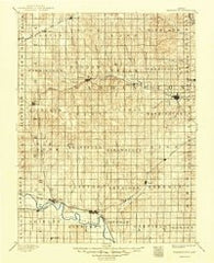 Washington Kansas Historical topographic map, 1:125000 scale, 30 X 30 Minute, Year 1893