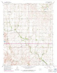 Waterloo Kansas Historical topographic map, 1:24000 scale, 7.5 X 7.5 Minute, Year 1965