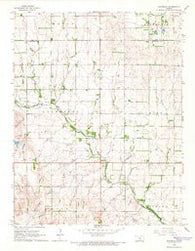 Waterloo Kansas Historical topographic map, 1:24000 scale, 7.5 X 7.5 Minute, Year 1965