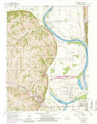 Wathena Kansas Historical topographic map, 1:24000 scale, 7.5 X 7.5 Minute, Year 1961