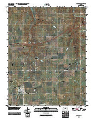 Waverly Kansas Historical topographic map, 1:24000 scale, 7.5 X 7.5 Minute, Year 2009