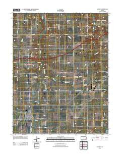 Waverly Kansas Historical topographic map, 1:24000 scale, 7.5 X 7.5 Minute, Year 2012