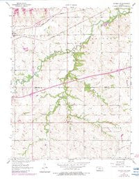 Waverly NW Kansas Historical topographic map, 1:24000 scale, 7.5 X 7.5 Minute, Year 1957