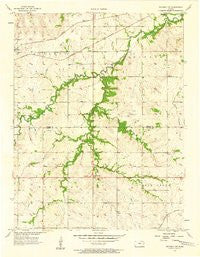 Waverly NW Kansas Historical topographic map, 1:24000 scale, 7.5 X 7.5 Minute, Year 1957