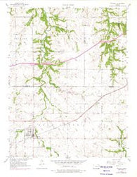 Waverly Kansas Historical topographic map, 1:24000 scale, 7.5 X 7.5 Minute, Year 1957
