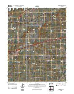Waverly NW Kansas Historical topographic map, 1:24000 scale, 7.5 X 7.5 Minute, Year 2012
