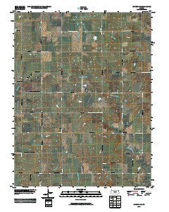 Waverly SE Kansas Historical topographic map, 1:24000 scale, 7.5 X 7.5 Minute, Year 2009