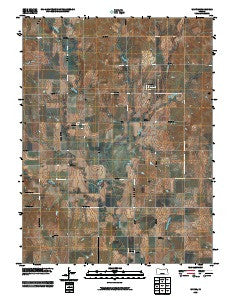 Wayne Kansas Historical topographic map, 1:24000 scale, 7.5 X 7.5 Minute, Year 2009
