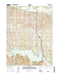 Webber Kansas Current topographic map, 1:24000 scale, 7.5 X 7.5 Minute, Year 2015