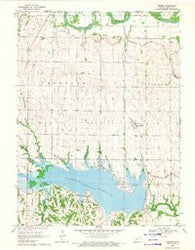 Webber Kansas Historical topographic map, 1:24000 scale, 7.5 X 7.5 Minute, Year 1969