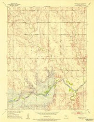 Webster Dam Kansas Historical topographic map, 1:24000 scale, 7.5 X 7.5 Minute, Year 1952
