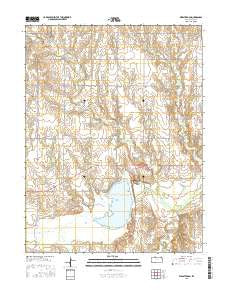 Webster Dam Kansas Current topographic map, 1:24000 scale, 7.5 X 7.5 Minute, Year 2015