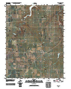 Welda Kansas Historical topographic map, 1:24000 scale, 7.5 X 7.5 Minute, Year 2009