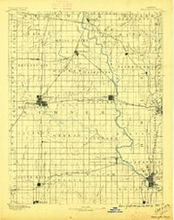 Wellington Kansas Historical topographic map, 1:125000 scale, 30 X 30 Minute, Year 1890