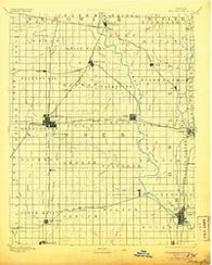 Wellington Kansas Historical topographic map, 1:125000 scale, 30 X 30 Minute, Year 1890