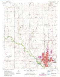 Wellington Kansas Historical topographic map, 1:24000 scale, 7.5 X 7.5 Minute, Year 1965