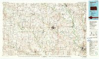 Wellington Kansas Historical topographic map, 1:100000 scale, 30 X 60 Minute, Year 1985