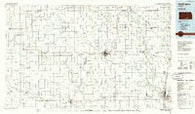 Wellington Kansas Historical topographic map, 1:100000 scale, 30 X 60 Minute, Year 1985