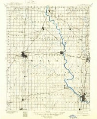Wellington Kansas Historical topographic map, 1:125000 scale, 30 X 30 Minute, Year 1890