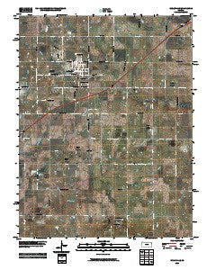 Wellsville Kansas Historical topographic map, 1:24000 scale, 7.5 X 7.5 Minute, Year 2009