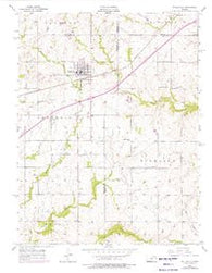 Wellsville Kansas Historical topographic map, 1:24000 scale, 7.5 X 7.5 Minute, Year 1956