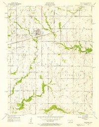 Wellsville Kansas Historical topographic map, 1:24000 scale, 7.5 X 7.5 Minute, Year 1956