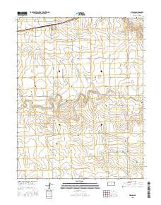 Weskan Kansas Current topographic map, 1:24000 scale, 7.5 X 7.5 Minute, Year 2015