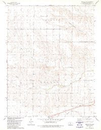 Weskan NW Kansas Historical topographic map, 1:24000 scale, 7.5 X 7.5 Minute, Year 1979