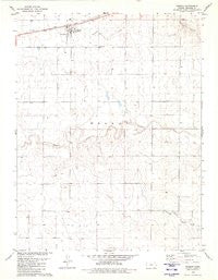 Weskan Kansas Historical topographic map, 1:24000 scale, 7.5 X 7.5 Minute, Year 1979