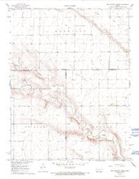 West Bethany Church Kansas Historical topographic map, 1:24000 scale, 7.5 X 7.5 Minute, Year 1968