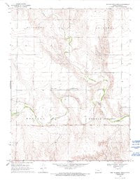 West of Russell Springs Kansas Historical topographic map, 1:24000 scale, 7.5 X 7.5 Minute, Year 1969