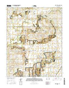West Mineral Kansas Current topographic map, 1:24000 scale, 7.5 X 7.5 Minute, Year 2015