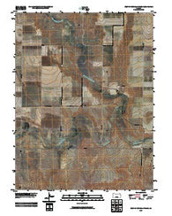 West of Russell Springs Kansas Historical topographic map, 1:24000 scale, 7.5 X 7.5 Minute, Year 2009