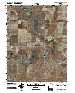 West of Russell Springs Kansas Historical topographic map, 1:24000 scale, 7.5 X 7.5 Minute, Year 2009