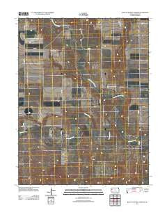 West of Russell Springs Kansas Historical topographic map, 1:24000 scale, 7.5 X 7.5 Minute, Year 2012