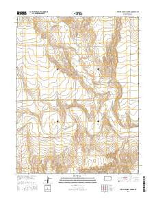 West of Russell Springs Kansas Current topographic map, 1:24000 scale, 7.5 X 7.5 Minute, Year 2015